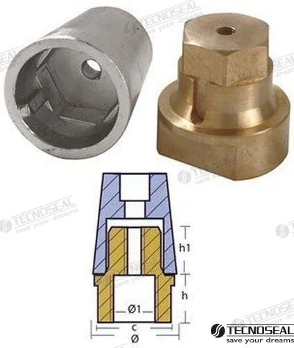 ANODE RADICE COMPLETE SHAFT 55