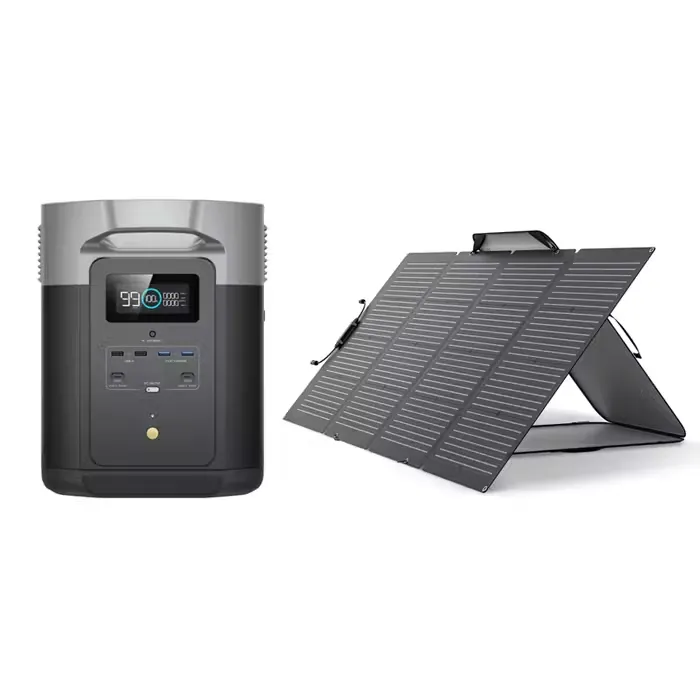 EcoFlow DELTA MAX  2000 Portable Power Station (2400W,2016Wh) + Ecoflow Solar Panel - 220W