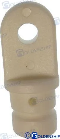 STANCHION EYE 3/4" NYLON WHITE (2)