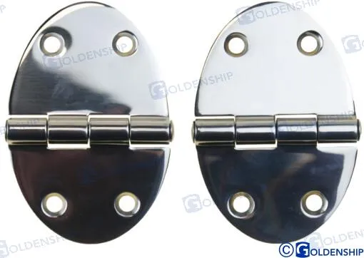 OVAL INOX HINGE 51X35 (PACK 2)